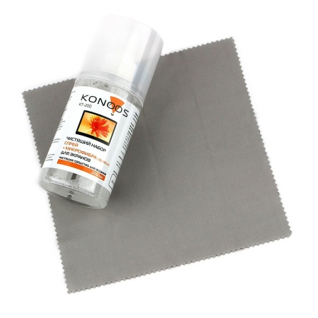 Средство для очистки экранов смарфтонов и фотоаппаратов с салфеткой Konoos, 200 мл